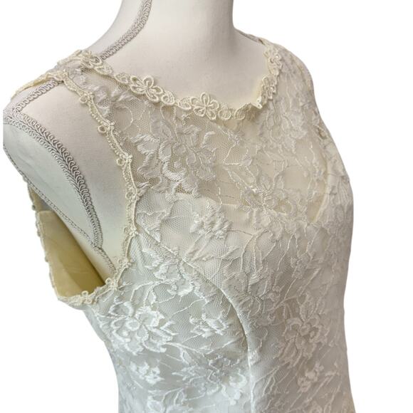VTG SCOTT MCCLINTOCK Millennium 2000 Lace Top Size 12 Bridal - Picture 8 of 13